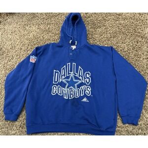 Dallas Cowboys APEX ONE Pro Line Hoodie Blue NFL Football Pullover Mens Size XL